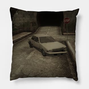 A car on the road Pillow