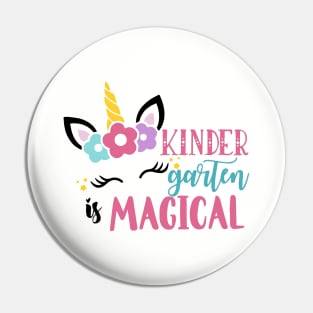 Kids Kinder Garten Magical Back To School Girls Kindergarten Unicorn Pin