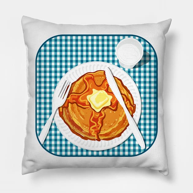 Pancake Breakfast Table Pillow by SWON Design