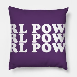 Girls Power Gift Idea White Pillow