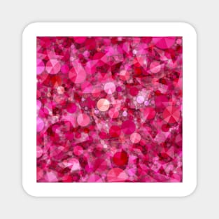 Razzle Dazzle Raspberry Abstract Magnet