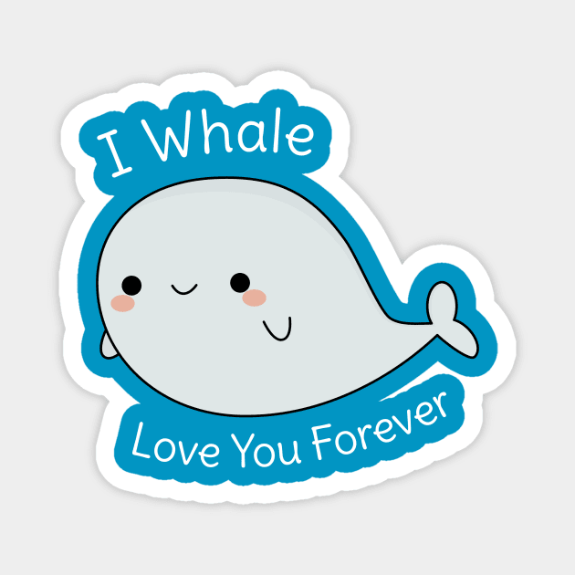 Funny Whale Pun T-Shirt Magnet by happinessinatee
