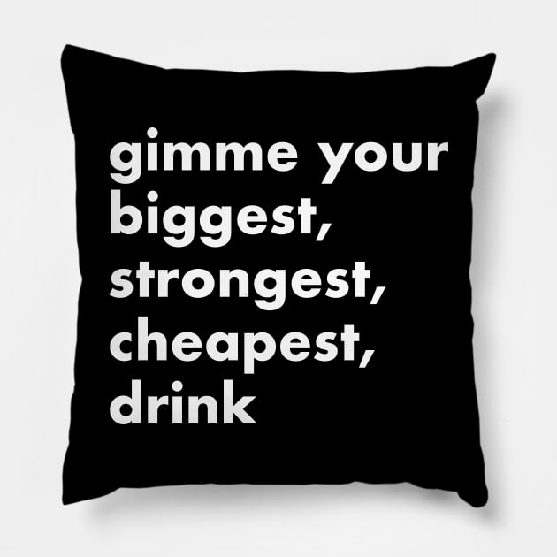 gimme, im in a dark place Pillow by Eugene and Jonnie Tee's