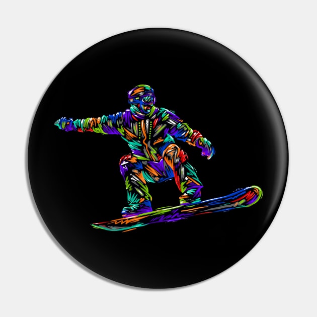 Snowboard Pin by Razym