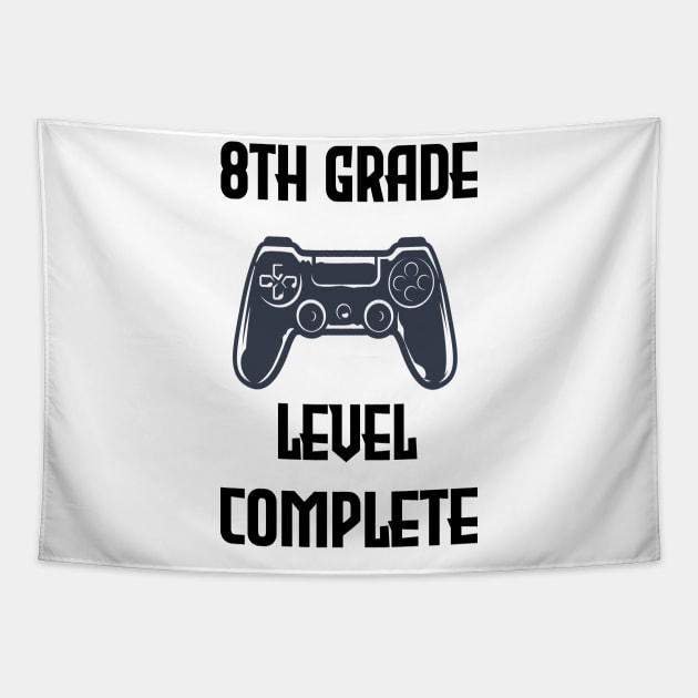 8th Grade Graduation Gamer, Graduation Gifts T-Shirt Tapestry by AwesomeDesignArt