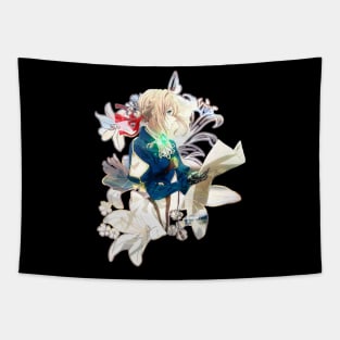 Violet Evergarden flowers print Tapestry