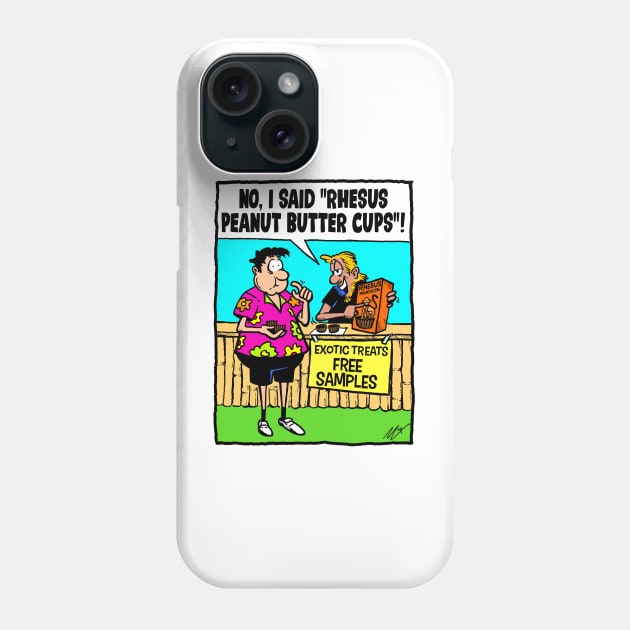 Rhesus Peanut Butter Cups Phone Case by BRAVOMAXXX