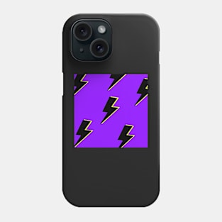 Black lightning 80s retro pop Phone Case