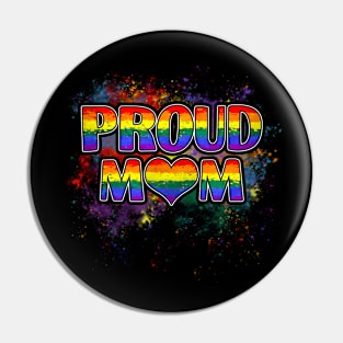 Women Proud Mom LGBT LGBTQ Gay Pride Pin