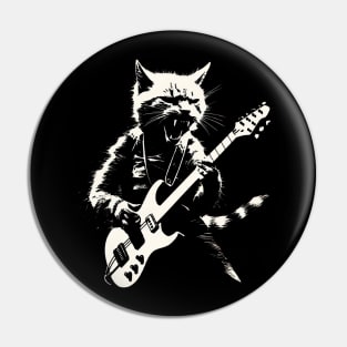 Rock and Roll Cat Pin