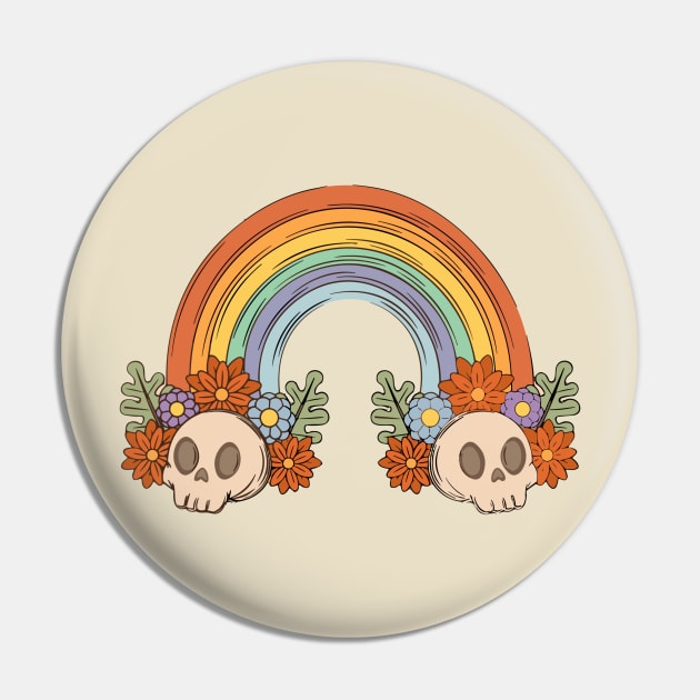 Retro Rainbow Pin by ohyeahh