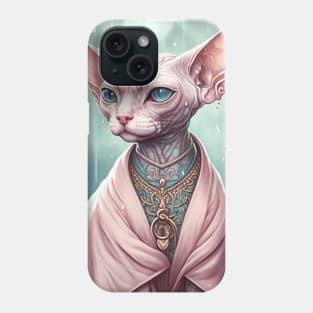 Glimmering Alien Sphynx Phone Case