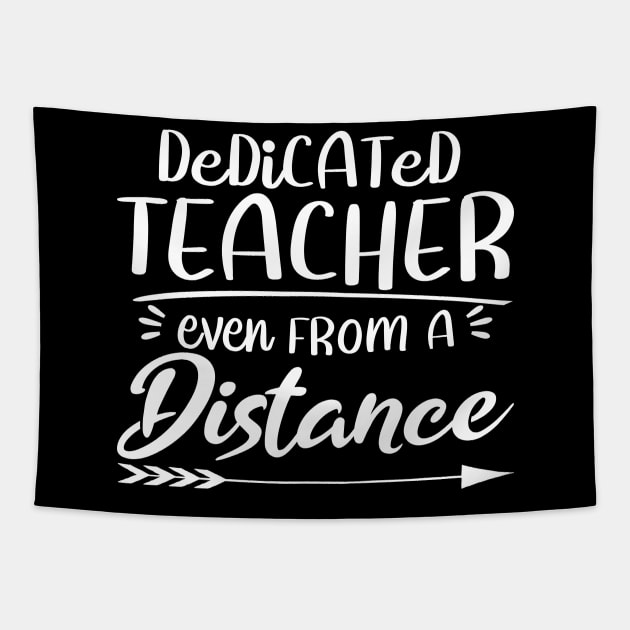 Dedicated Teacher Even From A Distance social Tapestry by Shirtglueck