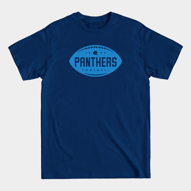 Discover Vintage Football Shape - Carolina Panthers (Blue Panthers Wordmark) - Carolina Panthers - T-Shirt