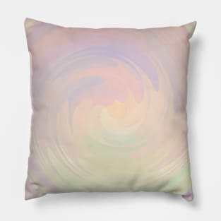 Underwater Swirl Of Soft Seasonal Colors Pillow