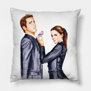 Deadpool Ryan Reynolds drawing Throw Pillow