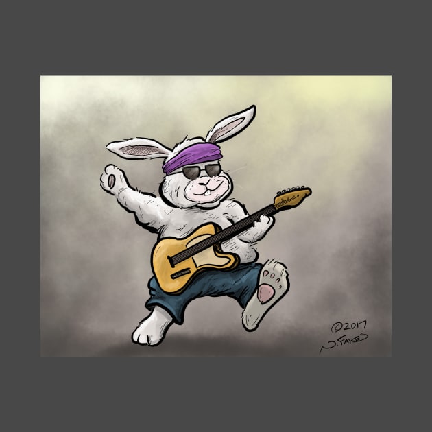 Rock N' Roll Rabbit by cartoonistnate