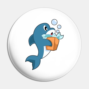 Dolphin Shopping bag Fish Pin