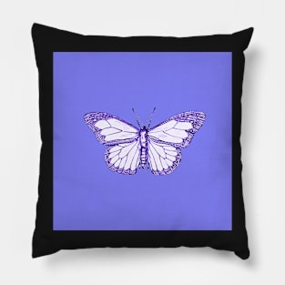 Butterfly Blues Pillow