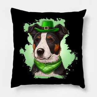 Gentleman Dog Ready For St. Patrick's Day Dog Lover Pillow