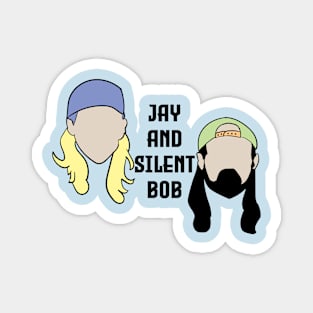 Retro Jay and Silent Bob Fan Art Design Magnet