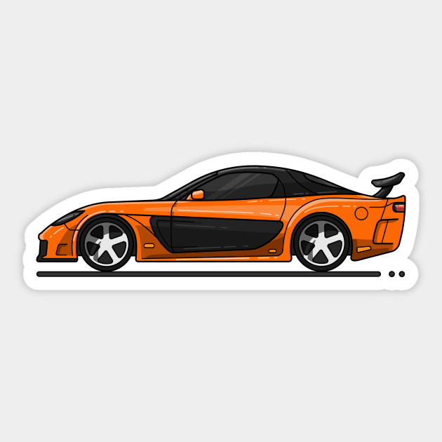 Stickers auto fast and furious, voiture japonaise honda, mazda, toyota