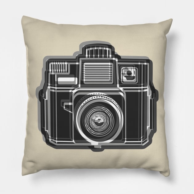 ISSF Society6 logo B&W Pillow by istillshootfilm