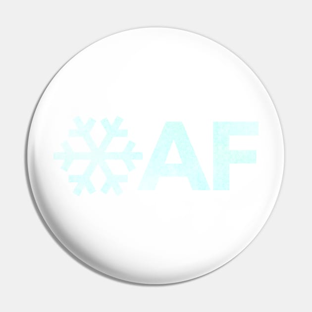 snowflake AF Pin by BrownWoodRobot