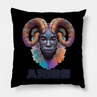 Aries Zodiac Sign Man Pillow