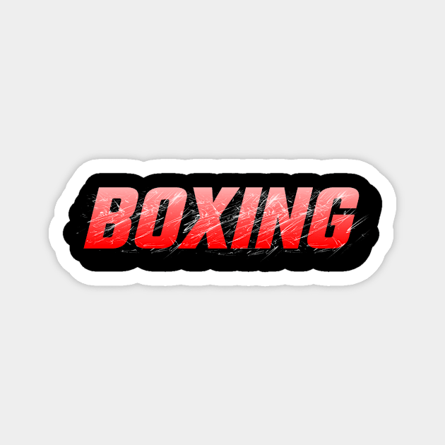 Boxing Vibes Magnet by Pieartscreation