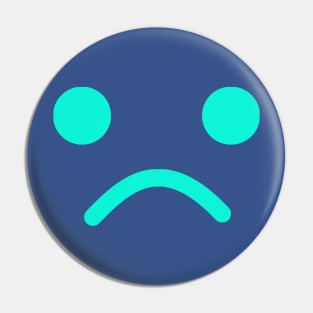 Sad Minifig Face Pin