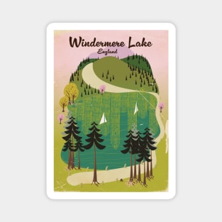 lake windermere travel poster Magnet