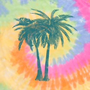 Painted Palm Trees Tropical Design T-Shirt