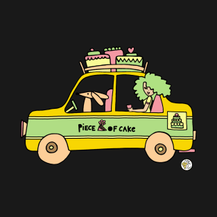 Cute car with cakes on top T-Shirt