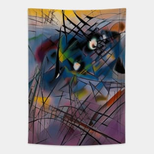 Abstract lines and shapes Tapestry