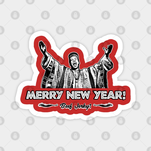 Merry New Year - Trading Places Magnet by Chewbaccadoll