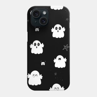 Cute ghosts Happy Halloween design Phone Case