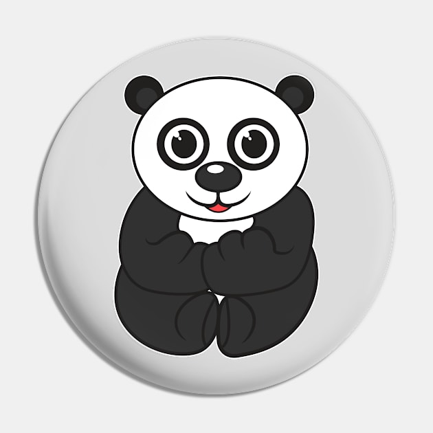 An Endearing Panda Pin by FamiLane