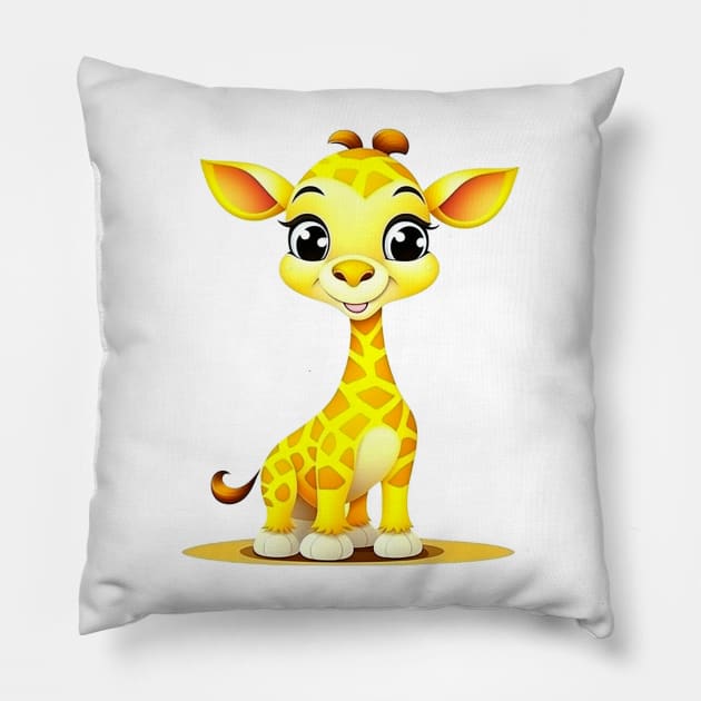 Sunny Spots Giraffe Pillow by J&J Dreamworks