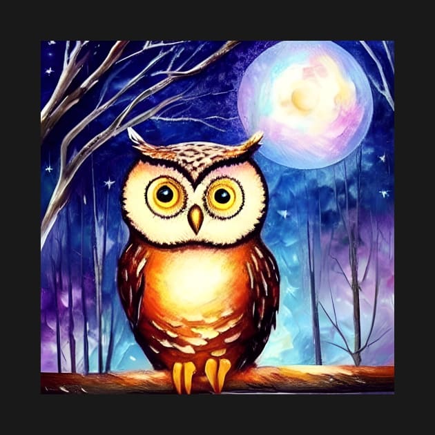 Owl in the Moonlight by ArtistsQuest