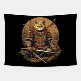 samurai ninja cat Tapestry