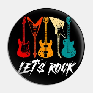 Guitar Player Guitarist Music Lover Pin