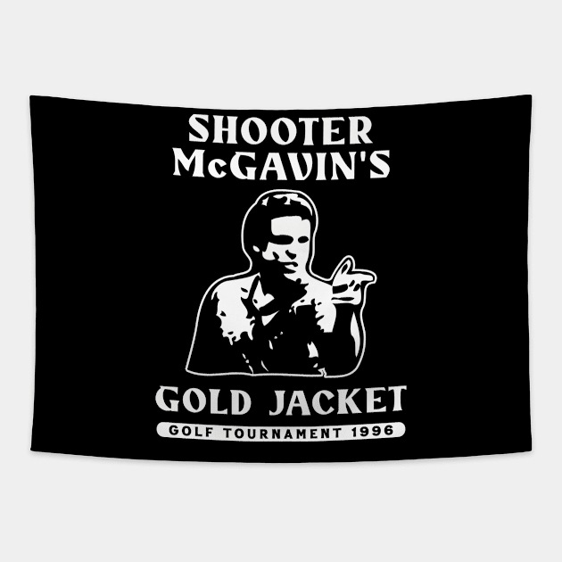 Shooter McGavin // Gold Jacket Golf Tournament Tapestry by Trendsdk