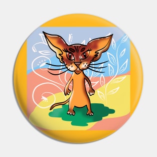 abyssinian cat Pin