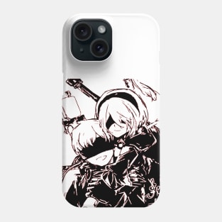 Nier Automata 2B and 9S Phone Case