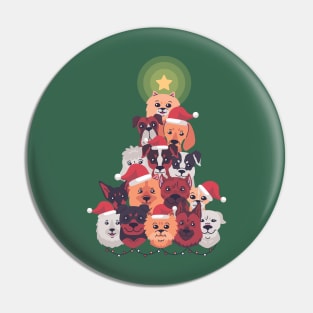 DOGS CHRISTMAS TREE Pin