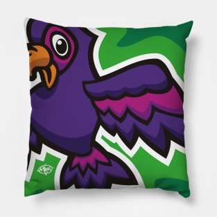 Little Purple Parrot Pillow