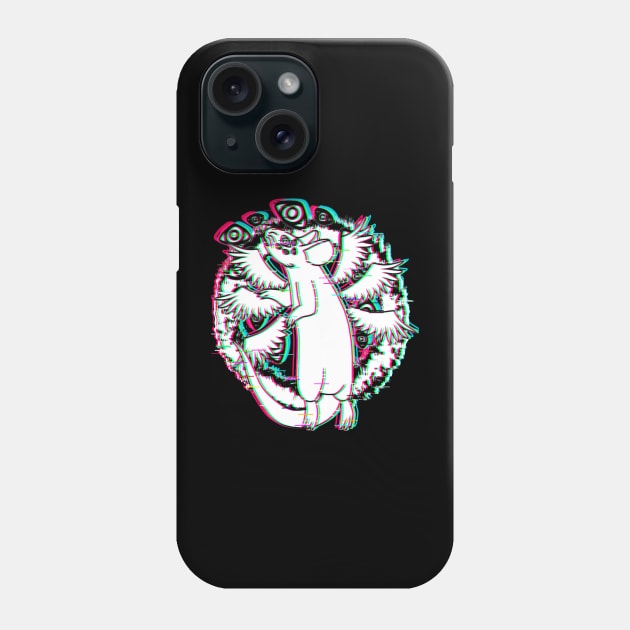 Biblically Accu-Rat Angel (Glitched Version) Phone Case by Rad Rat Studios