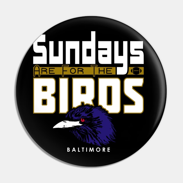 Baltimore Pro Football - Classic Grunge Pin by FFFM