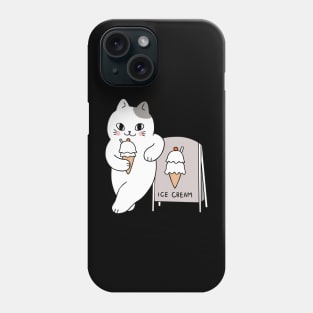 ice cream cat Phone Case